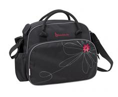 Badabulle Sac à Langer Vintage Noir Fushia Complet avec Bandouilière
