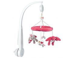 NOUKIES Mobile Musical Framboise/Grege/Blanc Motif Anna/Pili