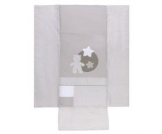 Bolin Bolon Edredon - Dessus de Lit Déhoussable - Gris 60