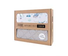 Lulando Velvet Couverture pour bébé 100 % Coton 75 x 100 cm