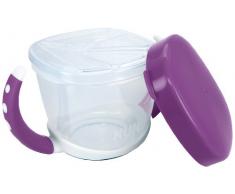 NUK Easy Learning Boîte à goûter avec couvercle Sans BPA Violet