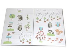 Les Chatounets Stickers Motif Hérisson Multi