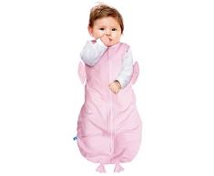 Gigoteuse demmaillotage multi-usage, 100% coton, Gigoteuse bébé de voyage, Taille M: 3-6 mois / 6-9 kg, Nid dange naissance désigné en forme de animal, Colour: Rose