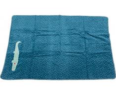 David Fussenegger 1169605 MILA Couverture pour bébé avec bâton Bleu 400 g