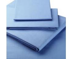 Blueberryshop Luxurious micropeluche microfibre/profond en double Drap de lit, 23 cm, Bleu ciel