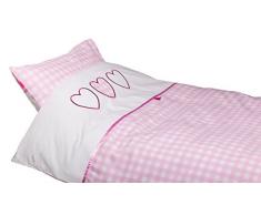 briljant Lit Bébé Housse De Couette Alexi 100 x 135 cm rose Taie doreiller 40 x 60 cm