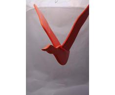 Les Jouets du Queyras - Mobile en bois pour lit bébé - Oiseau orange