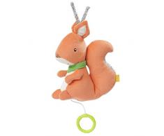 Fehn 061024 Fehn 061024 Boîte à musique écureuil avec jouet amovible pour accrocher la suspension, câliner et accéder aux enfants à partir de 0 + mois Orange