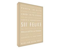 Feel Good Art Tableau Moderne 60 x 40 cm Beige