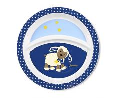 Sterntaler Assiette Bébé, du Mouton Stanley, Âge: Pour les bébés à partir de 6 mois, Bleu
