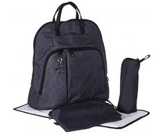 okiedog TREK 39014 sac à dos à langer incl. accessoires SCRIBBLES, noir