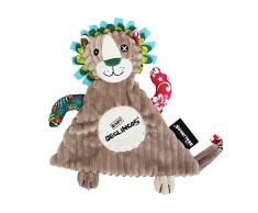 Les Déglingos - Jélékros Le Lion - Doudou pour BeBe et Enfant - Tissu Doux - Peluche - Ludique - Jouet éducatif - Convient dès la naissance
