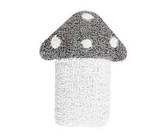 Happy Decor Kids hdk-cu-mu-lgw Coussin lavable Mushroom, gris, 30 x 35 cm