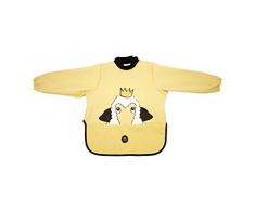 BabyLivia Bavoir à manches longues Motif mouton Jaune