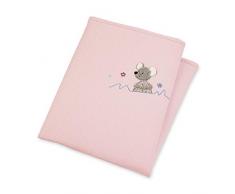 Sterntaler Couverture en Peluche Matelassé Mabel, Âge : Bébé dès la Naissance, 75 x 100 cm, Rose/Multicolore