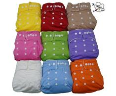 Lot de 35 chiffons lavables en microfibre + 35 inserts en microfibre.