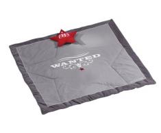 roba Tapis éveil Rock Star Baby 1, 100% coton, avec broderie et flocage, étoile en peluche qui peut être déboutonnée.