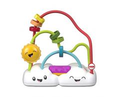 Fisher-Price Mon Boulier Arc-en-ciel, jouet pour inciter bébé à faire glisser, tourner et secouer les perles, dès 6 mois, FYL50