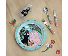 Petit Jour Paris - BABU40 - Je mange comme les grands avec Barbapapa - avec un set de 3 couverts