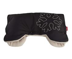 byboom Softshell chauffe-mains thermique actif ; Roue multifonctions chauffe-mains avec doublure intérieure en polaire Taille universelle pour poussette, buggy, Jogger, pendentif, couleur : orange/noir