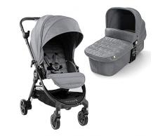 Baby Jogger 2044257 Baby Jogger City Tour LUX 2 en 1 Poussette de sport et nacelle légère pliable et portable Gris