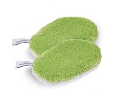 Waschies Lot de 2 gants de toilette pour enfant avec microfibres pour bébé réutilisables