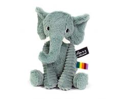 Peluche Ptipotos Élephant Vert - LES DEGLINGOS