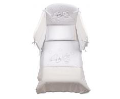 Italbaby Pony Sweet Dreams Parure de lit, Blanc, 4 pièces