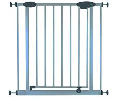 Nidalys- Barrière de Sécurité à Pression en Métal Gris Alu