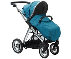 Oyster Max Poussette Argent + Pack Couleur pour Assise Pétrole