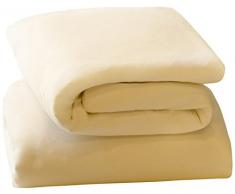 Clevamama Set de 2 Draps Housse pour Lit Bébé en Jersey Coton Citron 60 x 120 cm