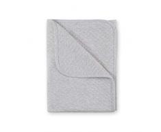 BEMINI - Couverture pour bébé et/ou enfant - 75x100 cm - Grise chinée - en Kilty - Mi Saison