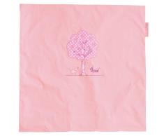 Taftan Housse de couette 80 x 80cm pour Berceau et Poussette (Arbre Rose)