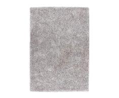Lalee Tapis Samba 800 Silver White 100% Polyester 200 x 290 cm, Argenté, 200x290