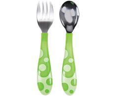 Munchkin Ensemble Fourchette et Cuillère en Inox - Modèle Aléatoire