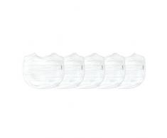 Green Sprouts Mousseline Bavoirs en coton bio (DE 0 à 12 mois, Blanc, Lot de 5)