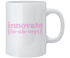 Feel Good Art brillant Mug en céramique Motif typographie moderne (Tons Rose, dinnover)