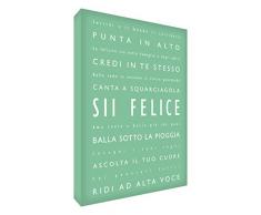 Feel Good Art Tableau Moderne 60 x 40 cm Vert Clair