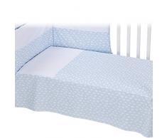 Bolin bolón Nubi – Couette pour berceau 60 x 120 cm bleu