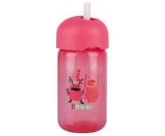 Suavinex Booo Tasse dApprentissage avec Paille Rose 18+ Mois