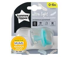 Tommee Tippee Lot de 2 tétines ultra légères en silicone 0-6 m