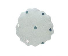 LÄSSIG Coussin tricoté en coton bio vert menthe clair
