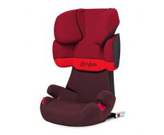 CYBEX Silver Siège Auto Solution X-Fix, Adapté aux Voitures Avec ou Sans Isofix, Groupes 2/3 (15-36 kg), De 3 Ans à 12 Ans Environ, Rumba Red
