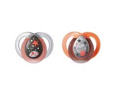 Tommee Tippee Sucette Night, Tétine Réversible, 0-6 mois, Phosphorescent, Lot de 2