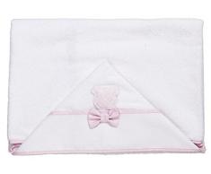 Peignoir triangulaire pour bébé rose
