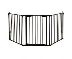 Dreambaby Barrière de sécurité de trois panneaux Newport Adapte-Gate (85.5cm - 200cm), noir