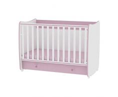 Lorelli Dream Lit Bébé Évolutif Combiné Rose 60 x 120 cm
