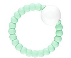 Nibbling - Anneau Hochet Bleu/Vert citron