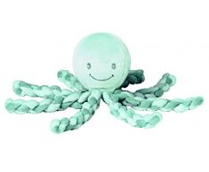 Nattou Peluche Poulpe, Dès la Naissance et Pour Bébés Prématurés, 23 cm, Vert menthe