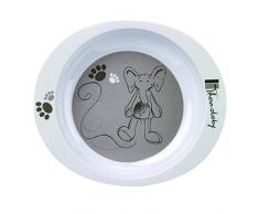 THERMOBABY Assiette Mélamine Décorée Savane Beige/Blanc